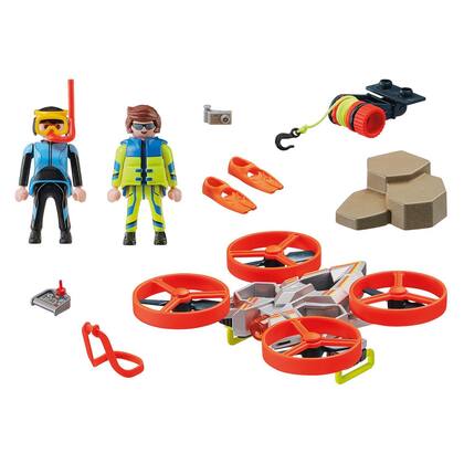 Imagem de Playmobil Resgate Mergulhador com Drone - City Action  70143