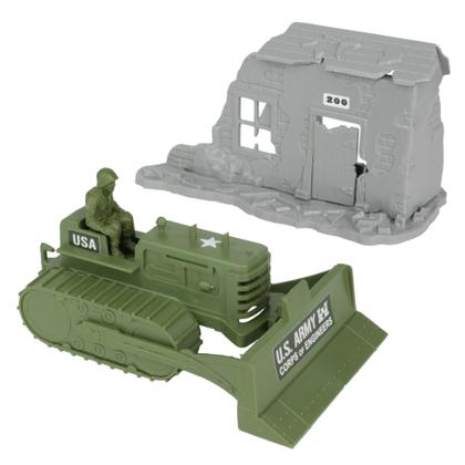Imagem de Playset BMC Classic Army Corps of Engineers com escavadeira