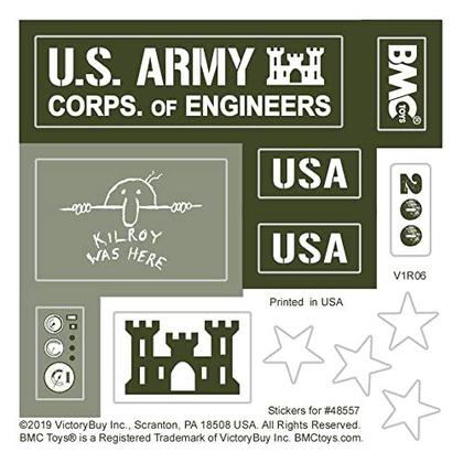 Imagem de Playset BMC Classic Army Corps of Engineers com escavadeira