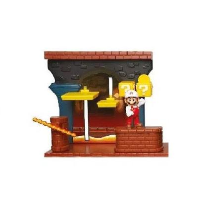 Imagem de Playset Deluxe Super Mario World Com Mini Figura - Dungeon - Masmorra do Bowser - Candide - 3121