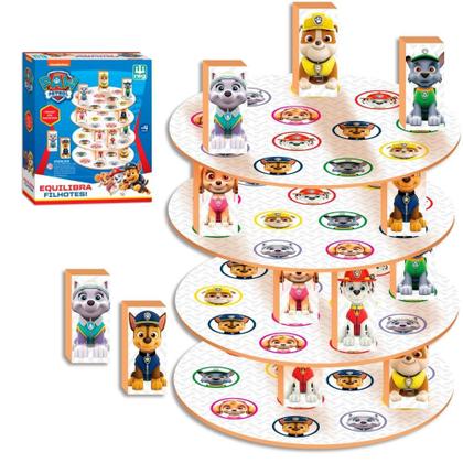 Imagem de Playset Equilibra Filhotes Patrulha Canina Jogo Madeira Nig