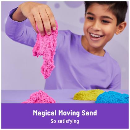 Imagem de Playset Kinetic Sand Squish N' Create com 400 ml de areia e 5 ferramentas