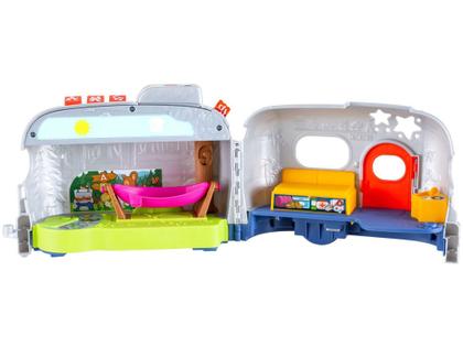 Imagem de Playset Little People Fisher-Price Trailer de  - Aventuras e Aprendizagem Mattel 8 Peças