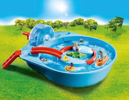 Imagem de Playset Parque Aquático Playmobil 1.2.3 Aqua Splish Splash