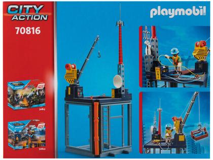 Imagem de Playset Playmobil Starter Pack Canteiro de Obras