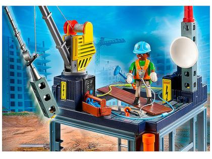 Imagem de Playset Playmobil Starter Pack Canteiro de Obras