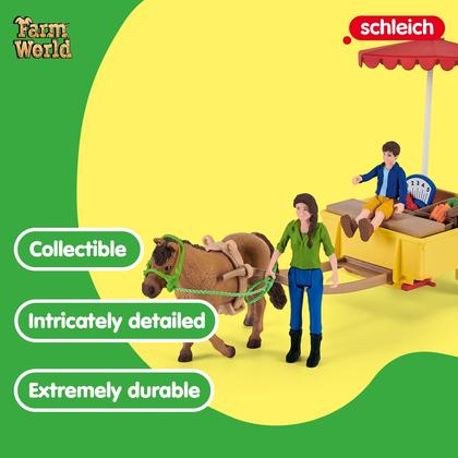 Imagem de Playset Schleich Farm World Sunny Day Mobile Farm Stand Kids