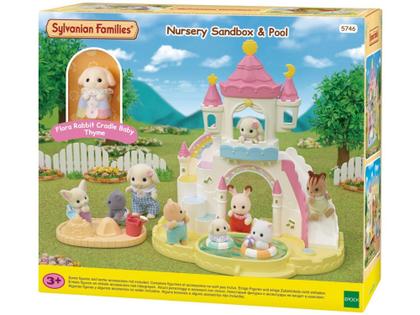 Imagem de Playset Sylvanian Families Piscina & Caixa  - de Areia Jardim da Infância Epoch