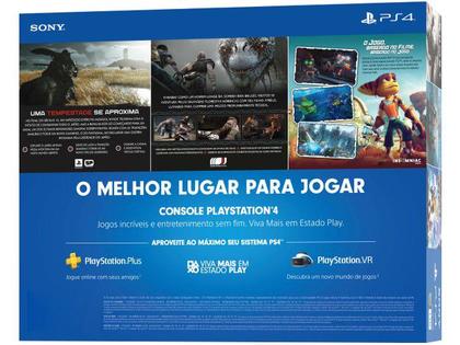 PlayStation 4 Mega Pack V18 2021 1TB 1 Controle - Preto Sony com 3