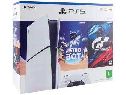 Imagem de PlayStation 5 Disk 2025 1TB 1 Controle Branco Sony com 2 Jogos