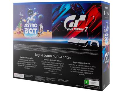 Imagem de PlayStation 5 Slim Edição Digital 1TB 1 Controle Branco Sony com 2 Jogos