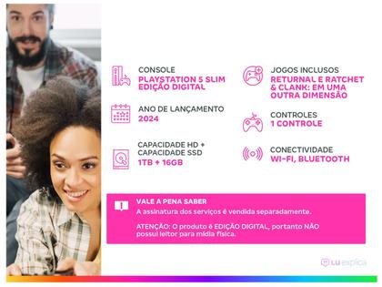 Imagem de PlayStation 5 Slim Edição Digital 2024 1TB 