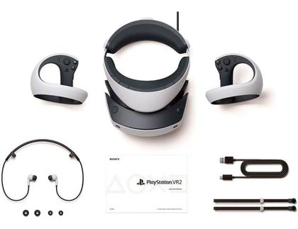 Imagem de Playstation vr2 branco e preto