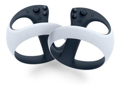 Imagem de Playstation vr2 branco e preto
