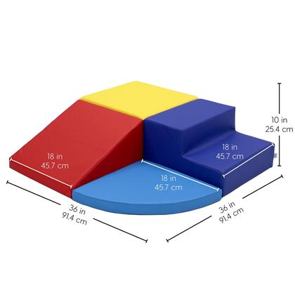 Imagem de Playtime Corner Climber SoftScape para crianças pequenas azul/vermelho