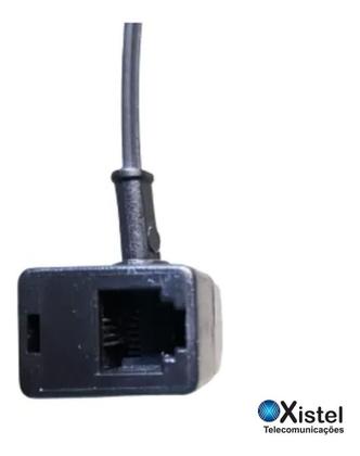 Imagem de PLUG ADAPTADOR C/2 SAIDAS RJ 11 C/FIO Preto
