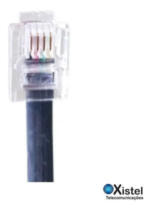 Imagem de PLUG ADAPTADOR C/2 SAIDAS RJ 11 C/FIO Preto