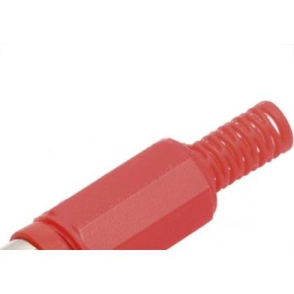 Imagem de Plug Adaptador Rca Vermelho 590 - Kit C/10