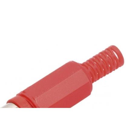 Imagem de Plug Adaptador Rca Vermelho 590 - Kit C/10