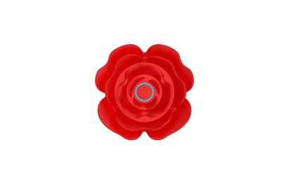 Imagem de Plug Anal com Vibração e Rotação 10 Modos  Recarregável USB, Controle Remoto sem Fio, Silicone Texturizado, Base Anatômica Flor