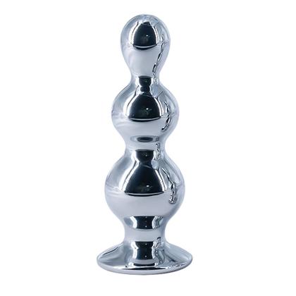 plug anal escalonado Plug Anal em Silicone Translucido Escalonado 16,0X10,0 cm