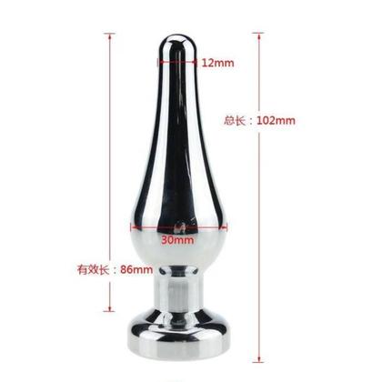 Imagem de Plug anal Formato Cônico de Metal Com Joia na Base Tamanho P