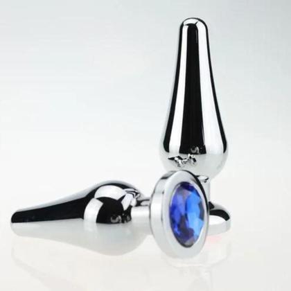 Imagem de Plug anal Formato Cônico de Metal Com Joia na Base Tamanho P