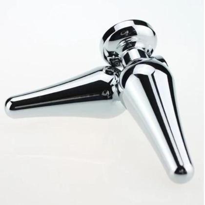 Imagem de Plug anal Formato Cônico de Metal Com Joia na Base Tamanho P