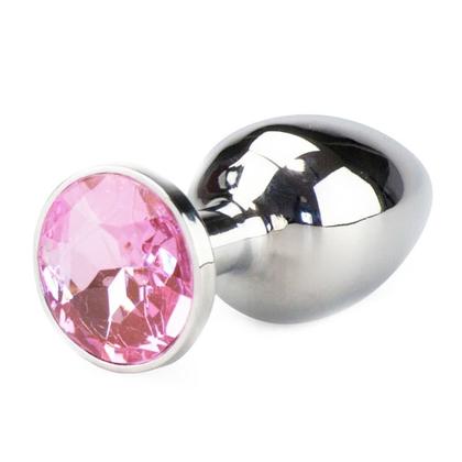 Imagem de Plug Anal Jóia com Cristal em Metal Grande - Rosa