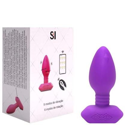 Imagem de Plug Anal Médio Delicioso Com Vibro e Rotação Controle por APP Nova Forma de Prazer