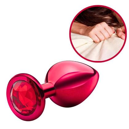 Imagem de Plug Anal Médio Lite Plug com Joia Vermelho