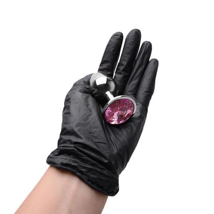 Imagem de Plug Anal Para Iniciante Pequeno em Metal Cromado com Pedra Brilhante