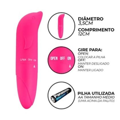 Imagem de Plug Anal Tamanho P Aço Inoxidável + Vibrador Feminino Golfinho Ponto G Estimulador Clitóris