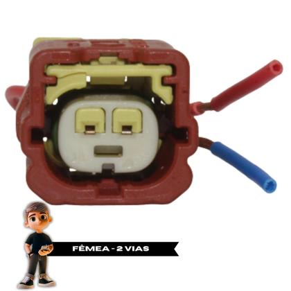 Imagem de Plug Chicote Sensor Impacto Colisão Air Bag Picanto Elantra 2 Vias