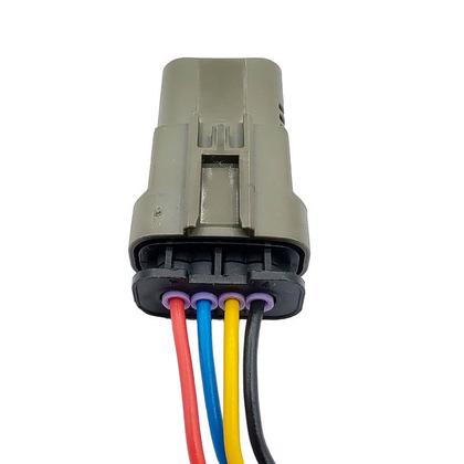 Imagem de Plug Conector 4 Vias Macho para Sonda Lambda Onix