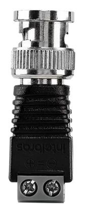 Imagem de Plug Conector Adaptador Bnc Borne Conex 1000 Intelbras 2 Unidades Cftv Cameras Vigilancia