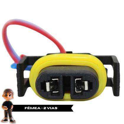 Imagem de Plug Conector Chicote Farol Milha Neblina Lampada H8 H11 H27