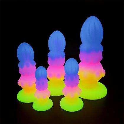 Imagem de Plug Dildo Luminoso Unissex com Ventosa