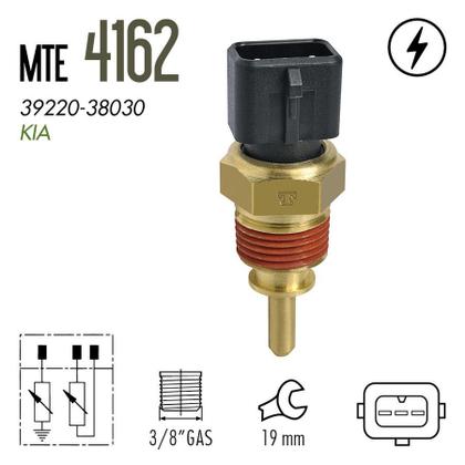 Imagem de Plug Eletronico Sensor Temperatura Agua Cerato 06 A 16 / Elantra 00 A 06 / Hb20 12 A 17 / Hb20S 13 A 16 / Hb20X 13 A 16 / I30 09 A 13 MTE 4162