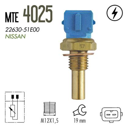 Imagem de Plug Eletronico Sensor Temperatura Agua Lancer 1991 A 1991 / Maxima 1990 A 1994 / Pathfinder 1990 A 1995 / Quest 1993 A 1995 MTE 4025