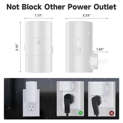 Imagem de Plug-in Night Light NIORSUN Dusk to Dawn, 3 modos de iluminação, pacote com 8