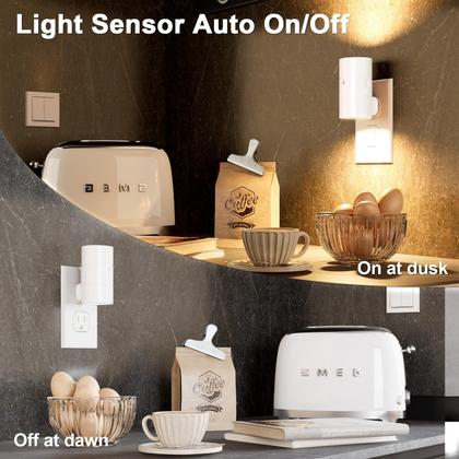 Imagem de Plug-in Night Light NIORSUN Dusk to Dawn, 3 modos de iluminação, pacote com 8