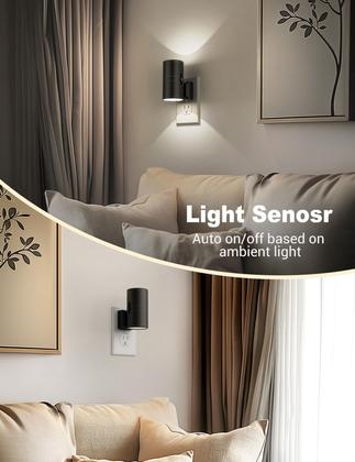 Imagem de Plug-in regulável Night Light Jandcase com sensor do crepúsculo ao amanhecer