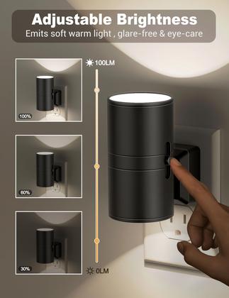 Imagem de Plug-in regulável Night Light Jandcase com sensor do crepúsculo ao amanhecer