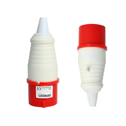 Imagem de Plug Industrial 2p+t 32A Vermelho 9h 380/415V OMG 3279