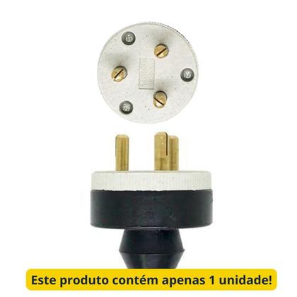 Imagem de Plug Macho 3 Polos 30A Decorlux Porcelana 380V