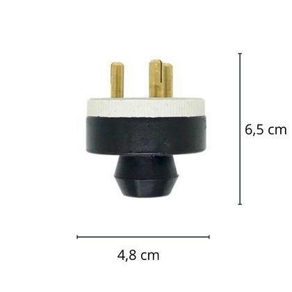 Imagem de Plug Macho 3 Polos 30A Decorlux Porcelana 380V