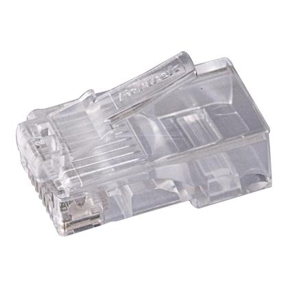 Imagem de Plug Modular Rj45 Cat5E Gv Brasil, Pacote 100 Unidades