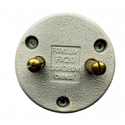 Imagem de Plug polarizado 2 x 30amp porcelana foxlux 40.20