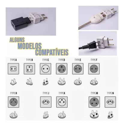 Imagem de Plugue Adaptador De Tomada Bob Esponja 10a/20a 3/2pino